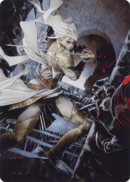 Thalia, Guardian of Thraben // Thalia, Guardian of Thraben  [March of the Machine Art Series] (Borderless)