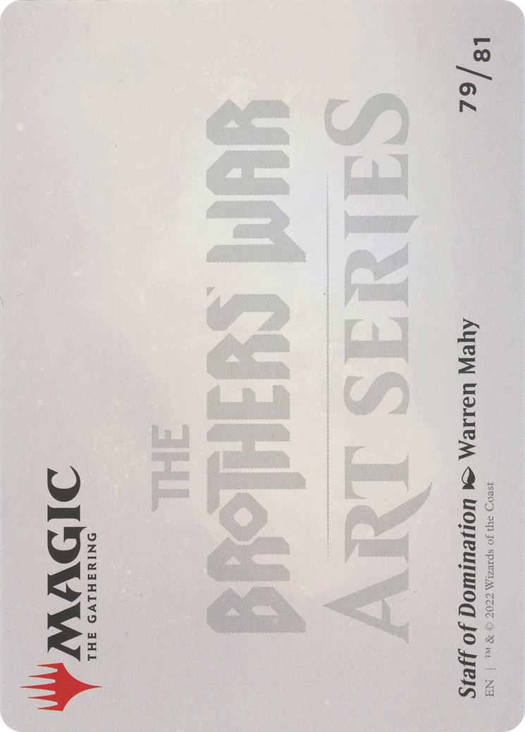 Staff of Domination // Staff of Domination  [The Brothers' War Art Series] (Borderless)