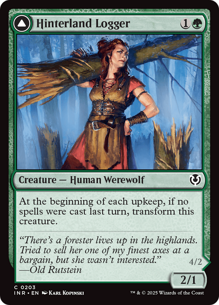 Hinterland Logger // Timber Shredder [Innistrad Remastered] Foil