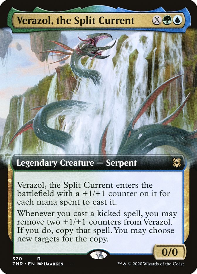 Verazol, the Split Current (Extended Art) [Zendikar Rising] Foil