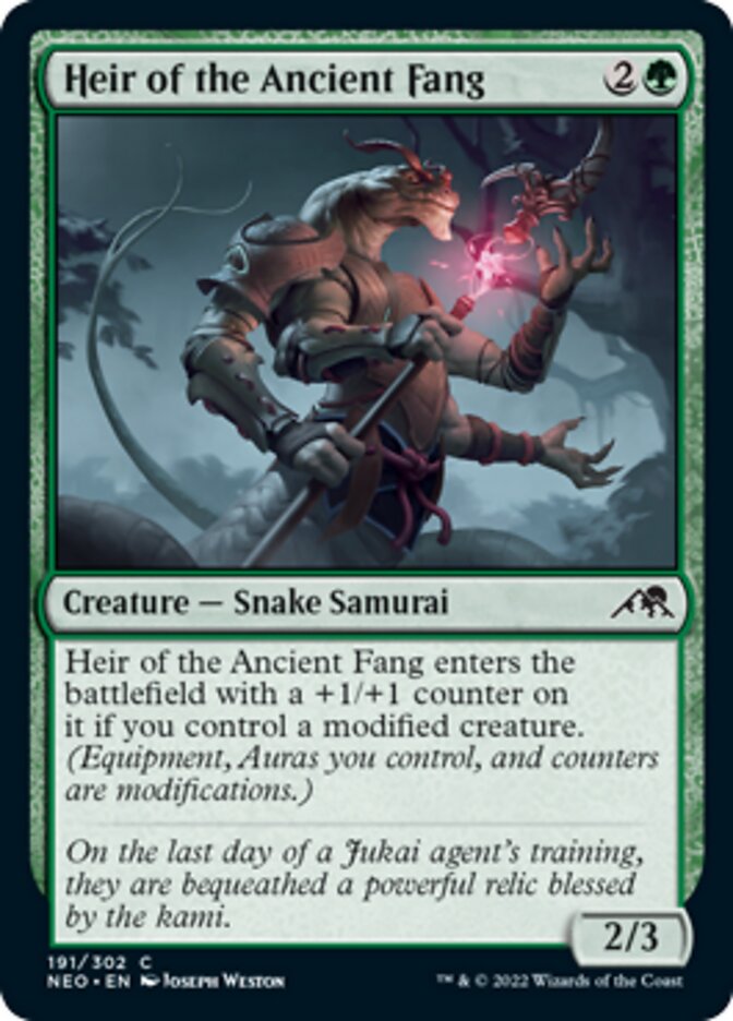Heir of the Ancient Fang [Kamigawa: Neon Dynasty] Foil
