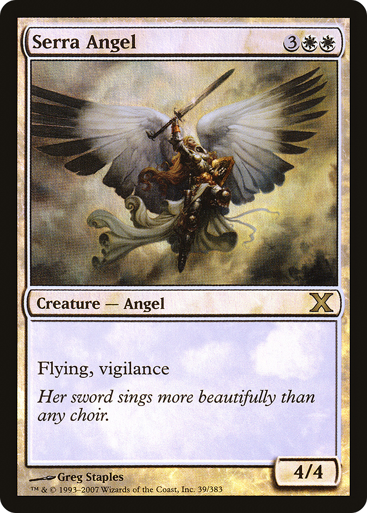 Serra Angel  [Tenth Edition] Foil