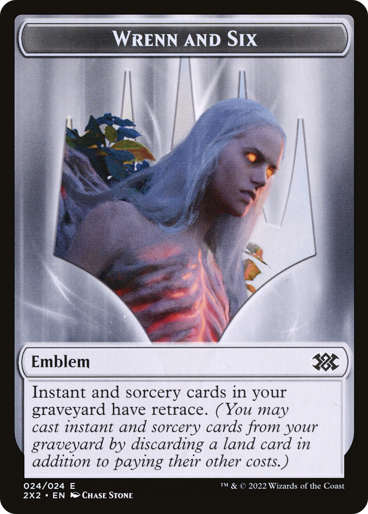Wrenn and Six Emblem  [Double Masters 2022 Tokens]
