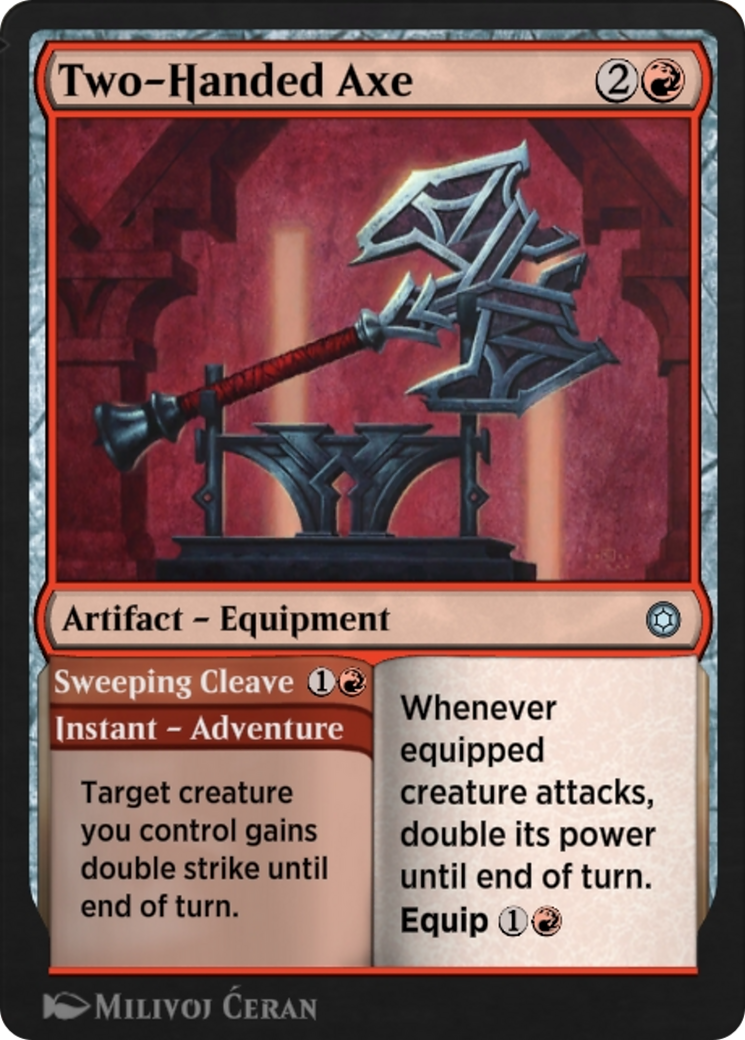 Two-Handed Axe // Sweeping Cleave  [Alchemy Horizons: Baldur's Gate]