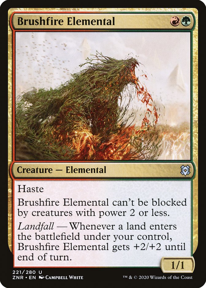 Brushfire Elemental [Zendikar Rising] Foil