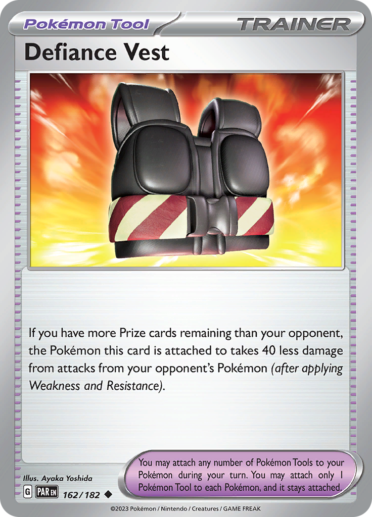 Defiance Vest (162/182) [Scarlet & Violet: Paradox Rift] Reverse Holofoil