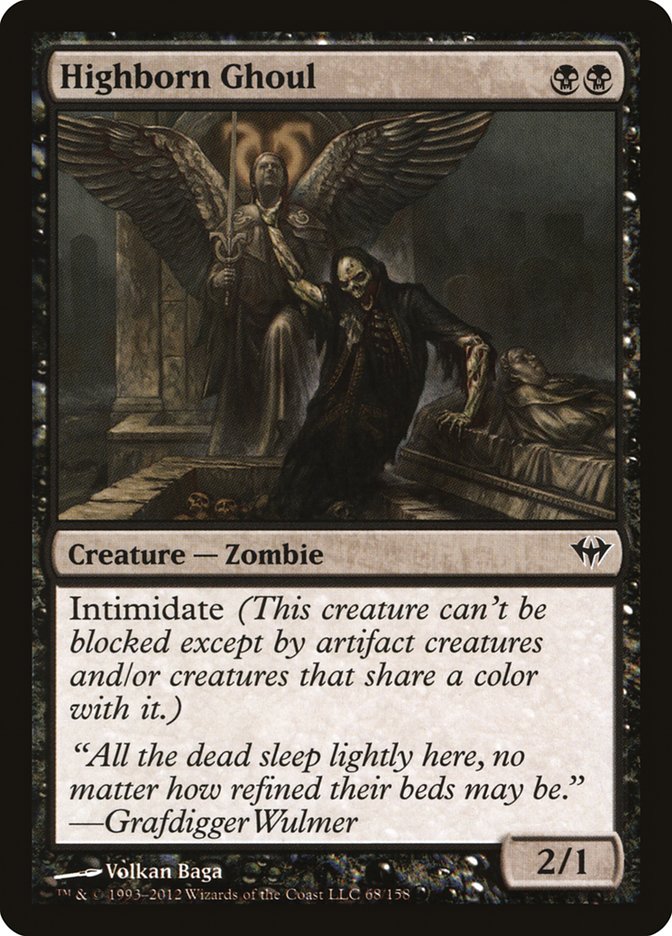 Highborn Ghoul [Dark Ascension] Foil
