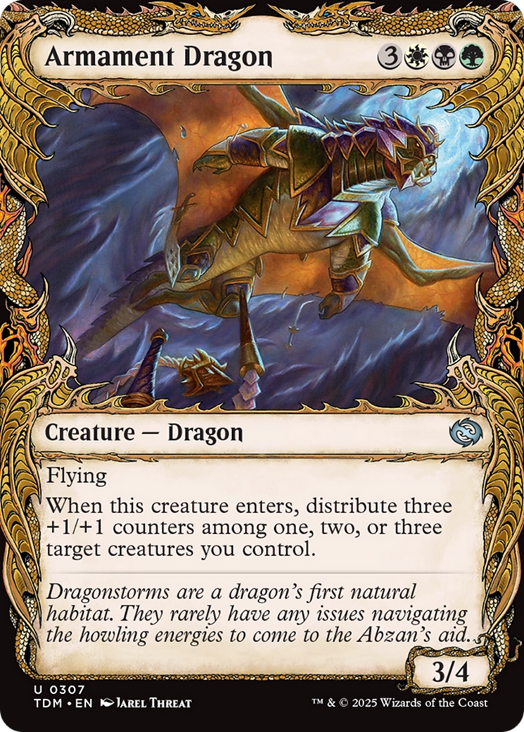 Armament Dragon (Showcase) [Tarkir: Dragonstorm] Foil