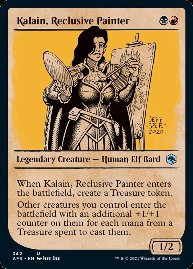 Kalain, Reclusive Painter (Showcase) [Dungeons & Dragons: Adventures in the Forgotten Realms] Foil -1