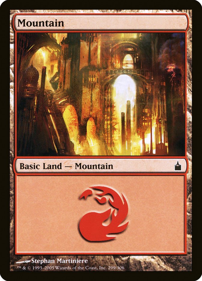 Mountain (299) [Ravnica: City of Guilds] Foil
