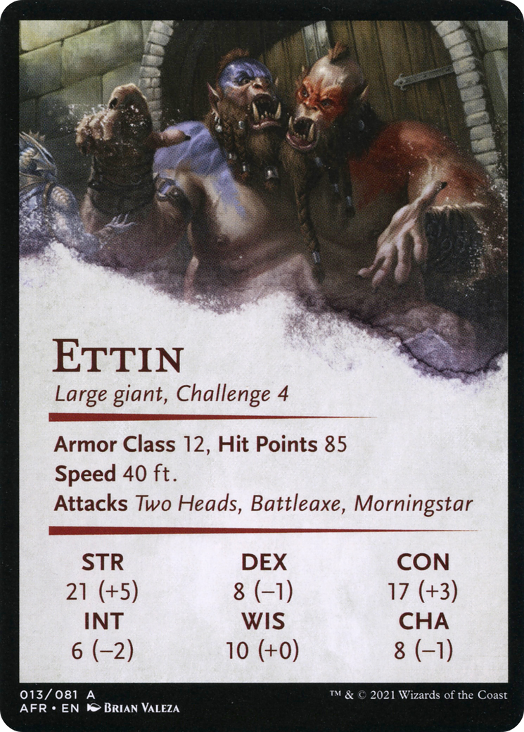 Power of Persuasion // Ettin  [Adventures in the Forgotten Realms Art Series] (Borderless)