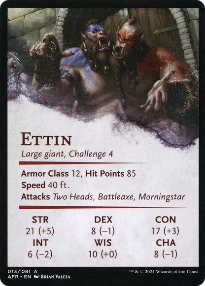Power of Persuasion // Ettin  [Adventures in the Forgotten Realms Art Series] (Borderless) Foil