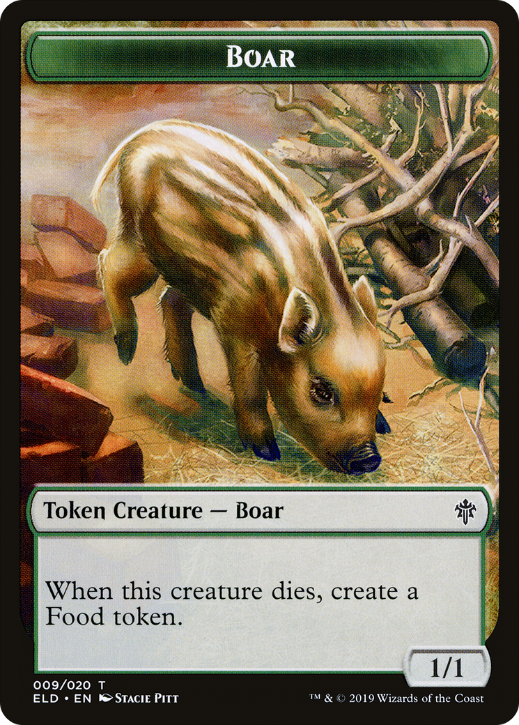 Boar  [Throne of Eldraine Tokens] Foil