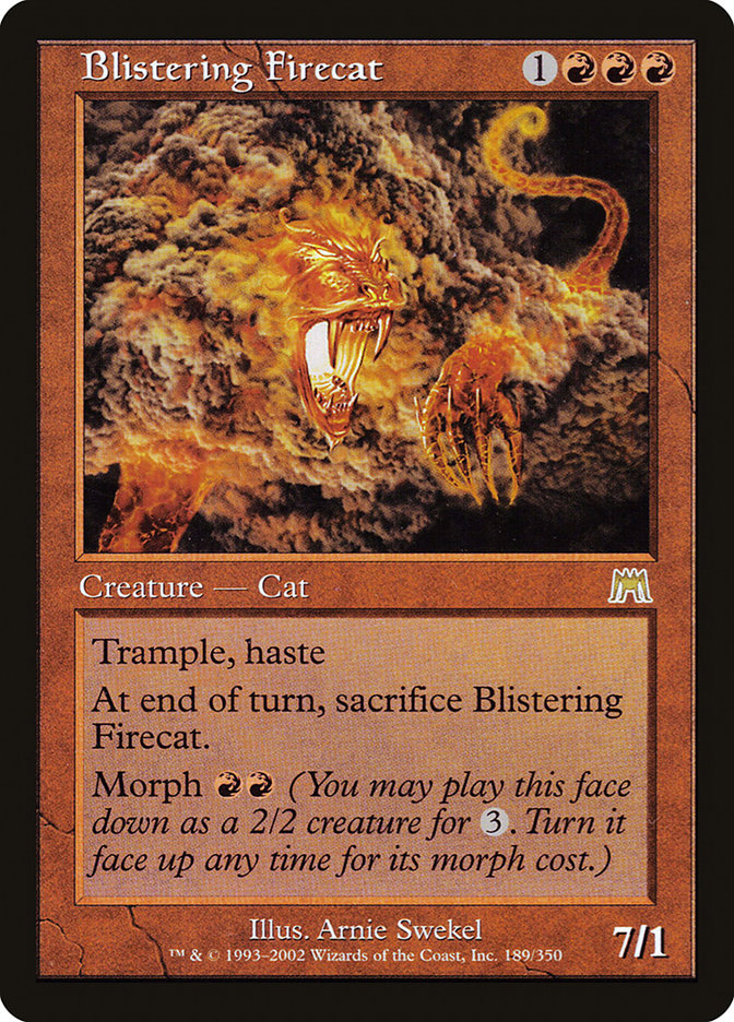Blistering Firecat [Onslaught] Foil