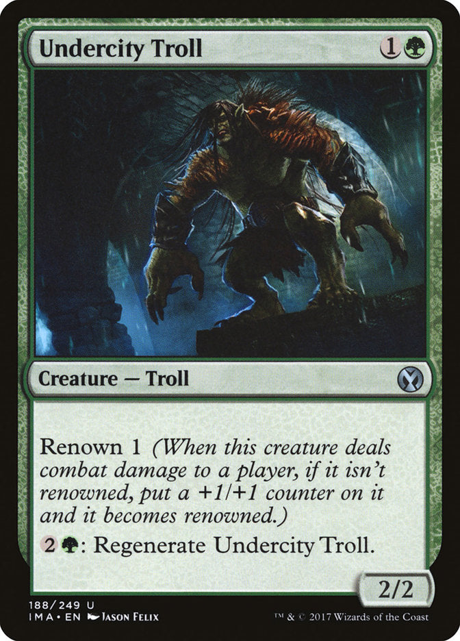 Undercity Troll [Iconic Masters] Foil