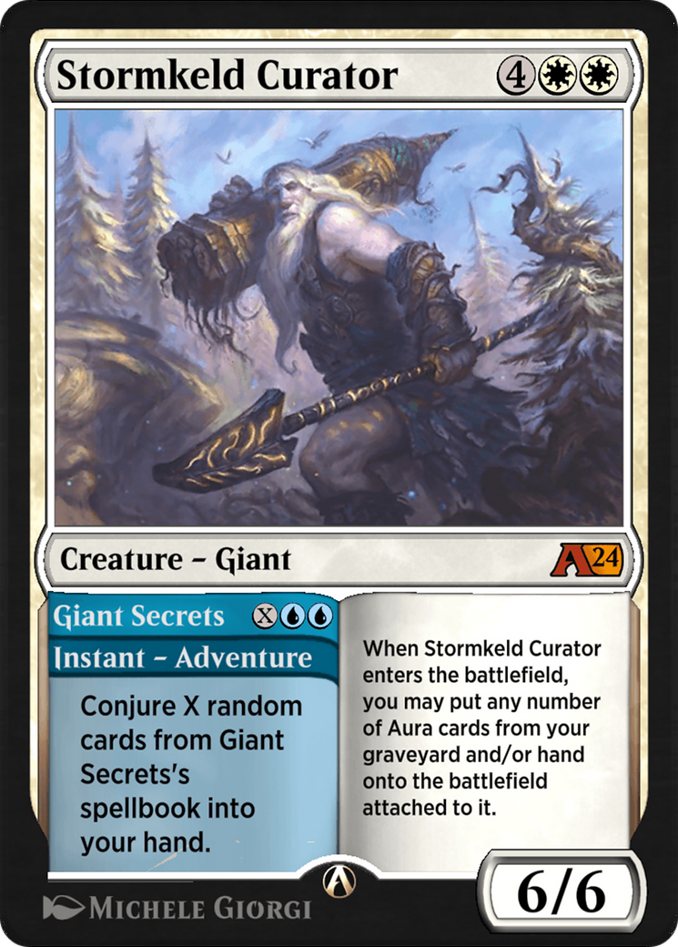 Stormkeld Curator // Giant Secrets  [Alchemy: Wilds of Eldraine]