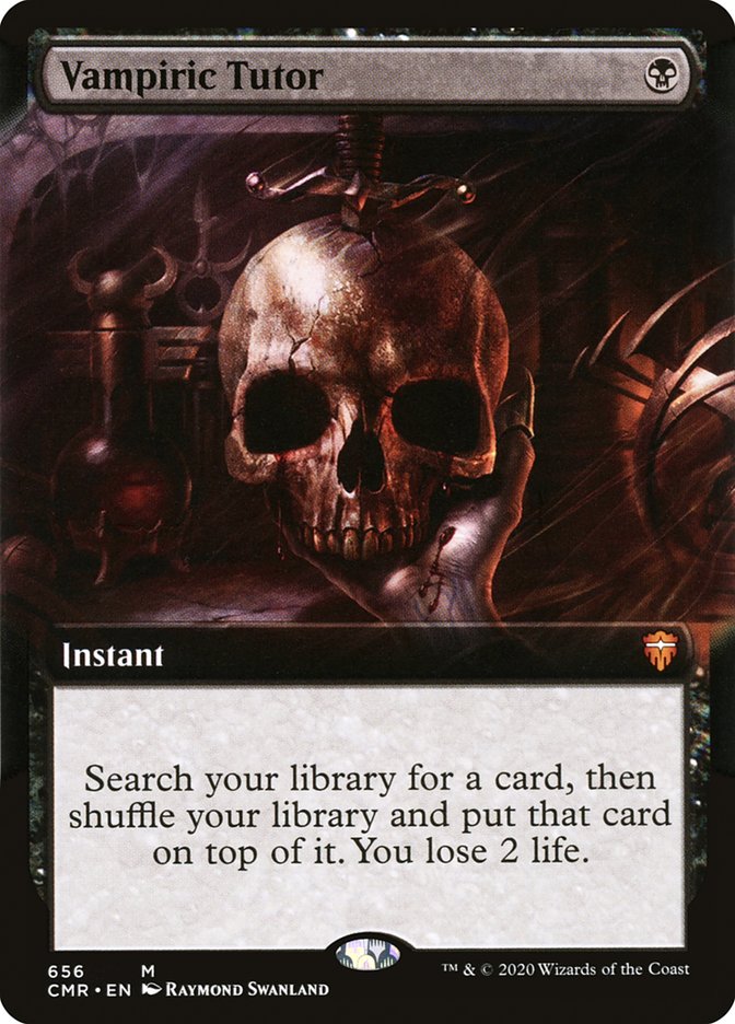 Vampiric Tutor (Extended Art) [Commander Legends] Foil