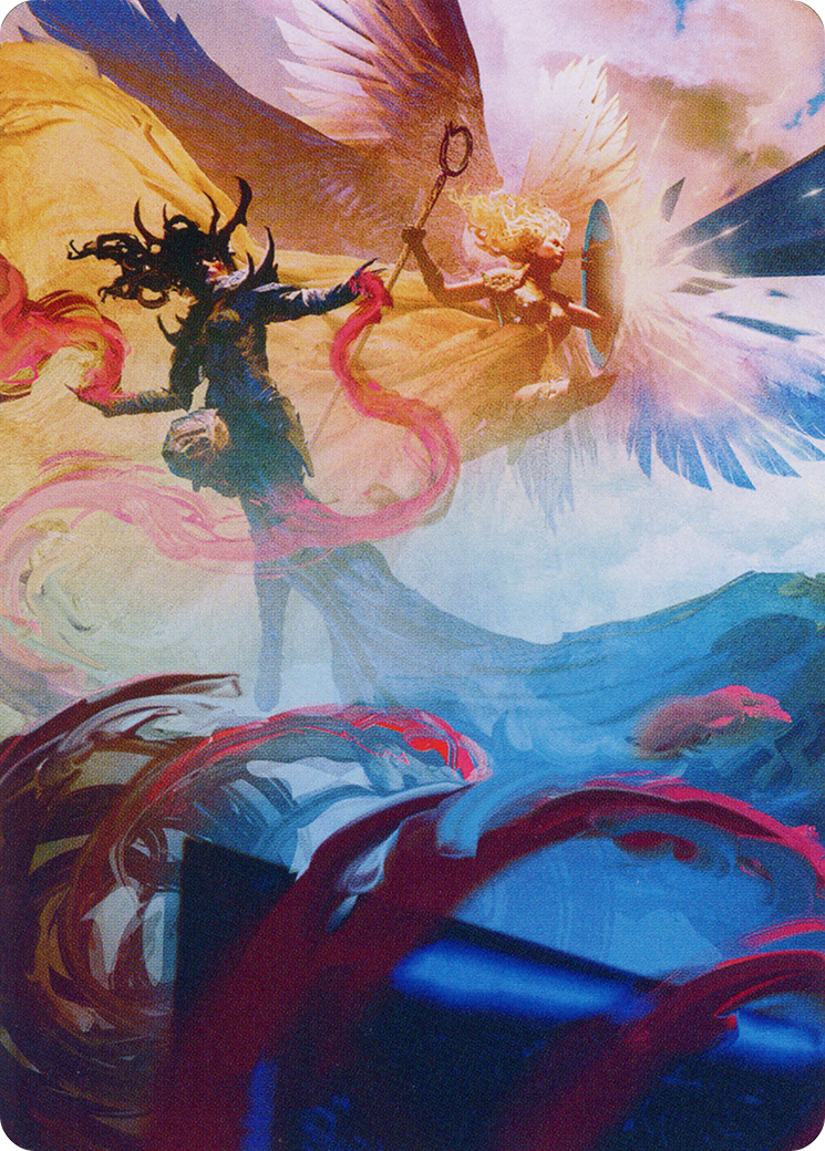 Drana and Linvala // Drana and Linvala  [March of the Machine Art Series] (Borderless)
