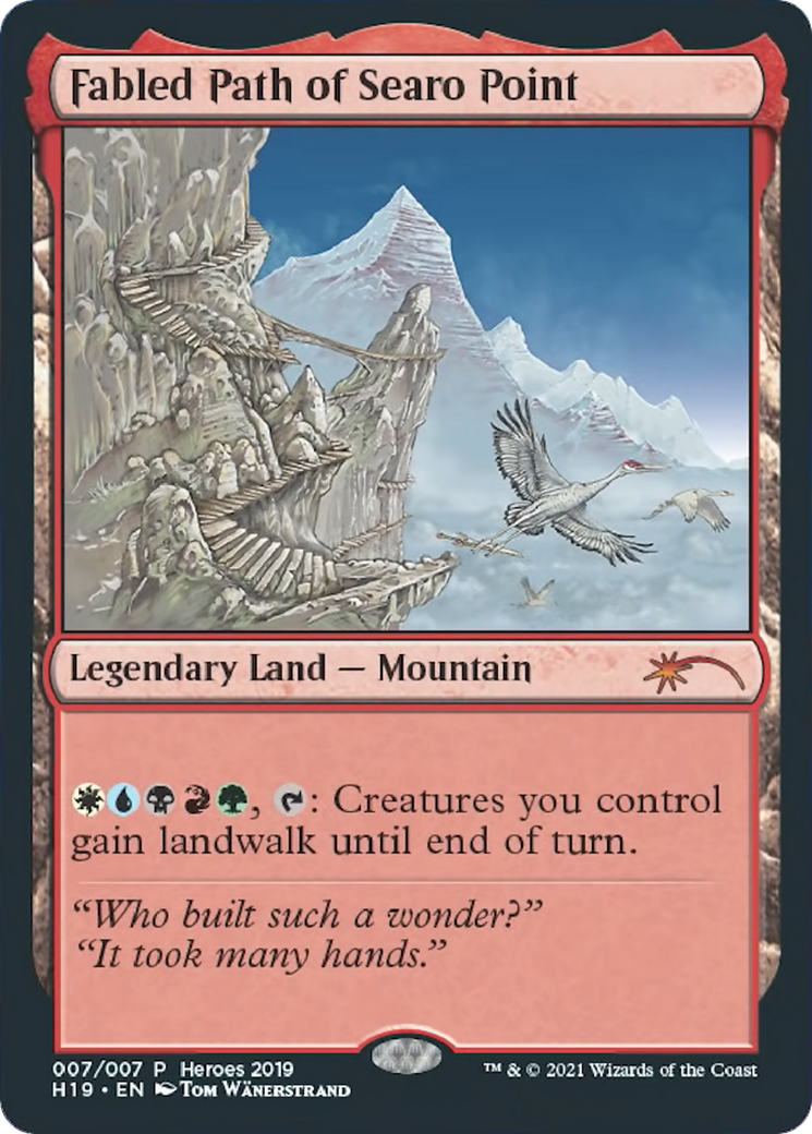 Fabled Path of Searo Point  [2019 Heroes of the Realm] Foil