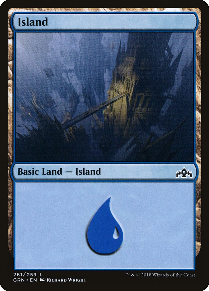 Island (261) [Guilds of Ravnica] Foil