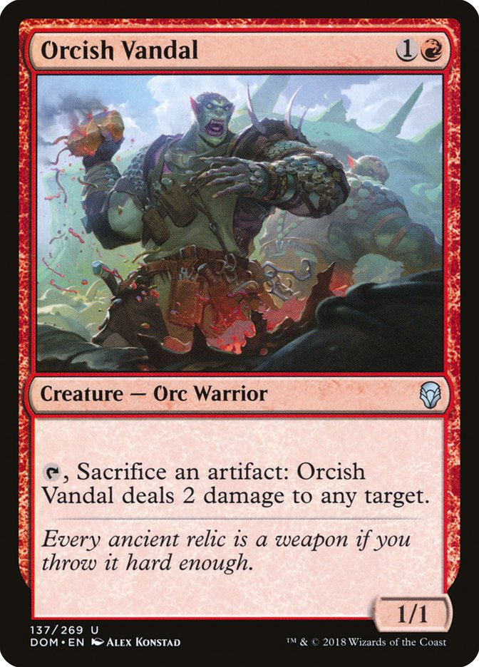 Orcish Vandal [Dominaria] Foil