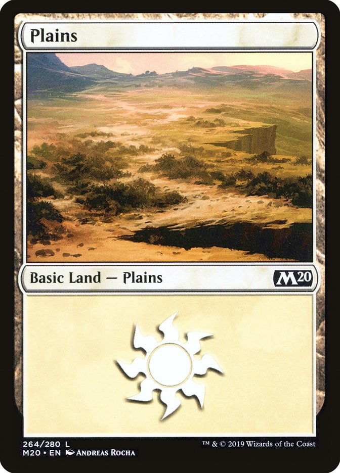 Plains (264) [Core Set 2020] Foil