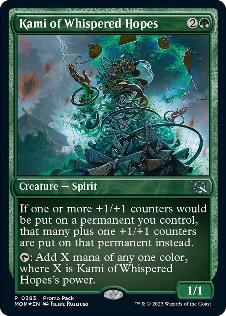 Kami of Whispered Hopes (Promo Pack) [March of the Machine Promos] Foil