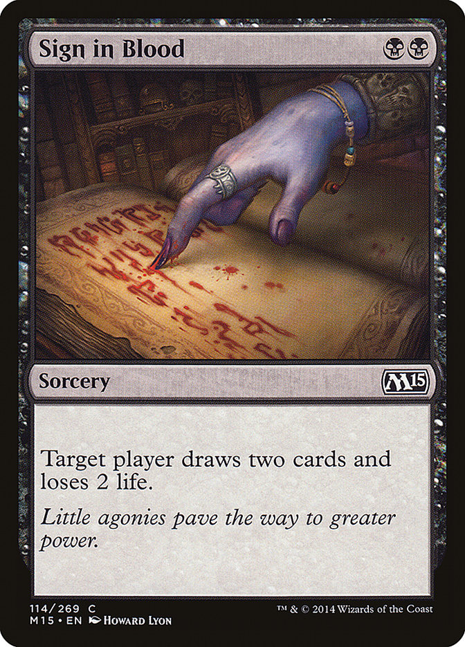 Sign in Blood [Magic 2015] Foil