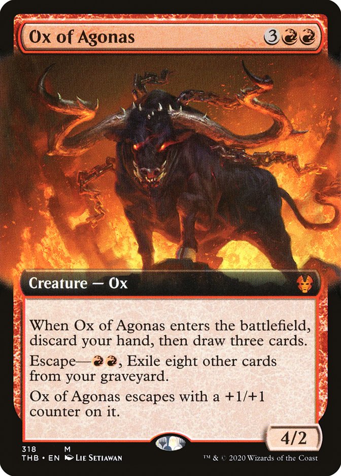 Ox of Agonas (Extended Art) [Theros Beyond Death] Foil