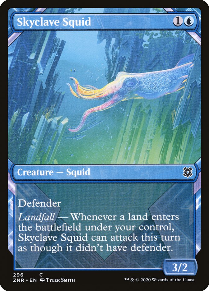 Skyclave Squid (Showcase) [Zendikar Rising] Foil