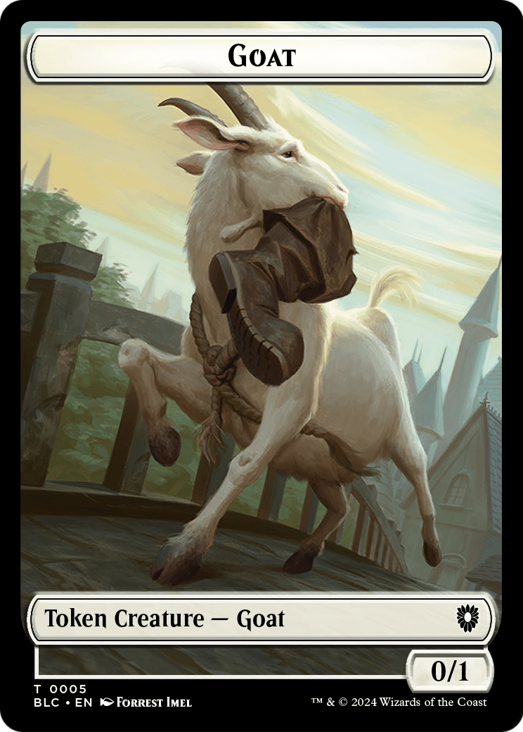 Goat  [Bloomburrow Commander Tokens] Foil