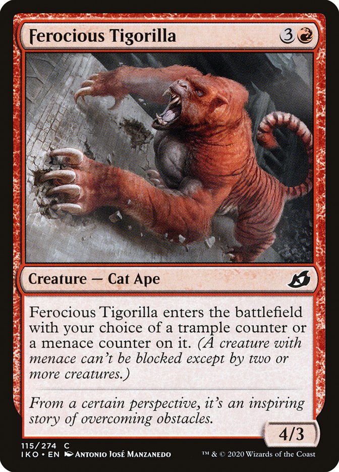 Ferocious Tigorilla [Ikoria: Lair of Behemoths] Foil