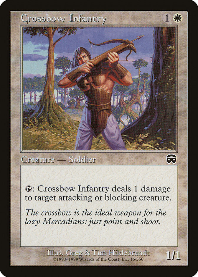 Crossbow Infantry [Mercadian Masques] Foil
