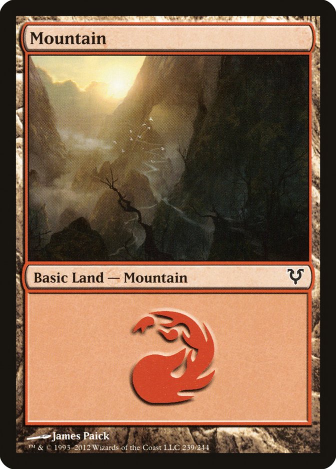 Mountain (239) [Avacyn Restored] Foil