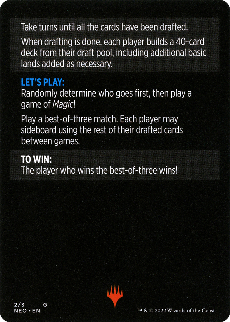 Winchester Draft // Winchester Draft (cont'd)  [Kamigawa: Neon Dynasty Minigames]