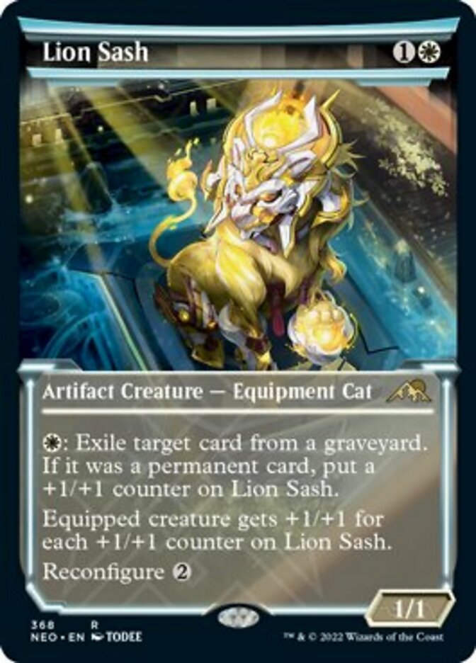 Lion Sash (Showcase Soft Glow) [Kamigawa: Neon Dynasty] Foil