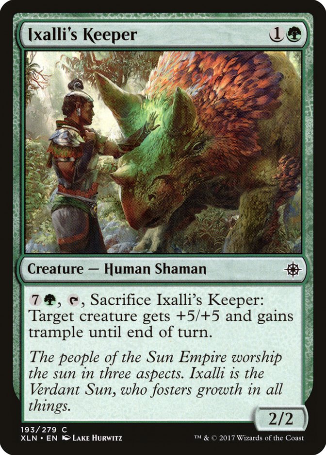 Ixalli's Keeper [Ixalan] Foil