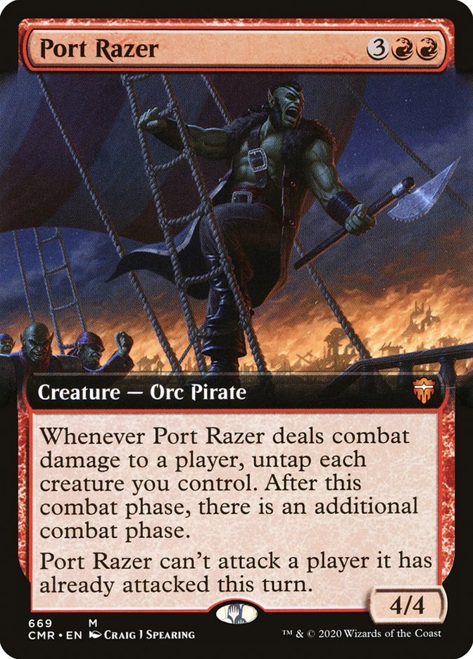Port Razer (Extended Art) [Commander Legends] Foil