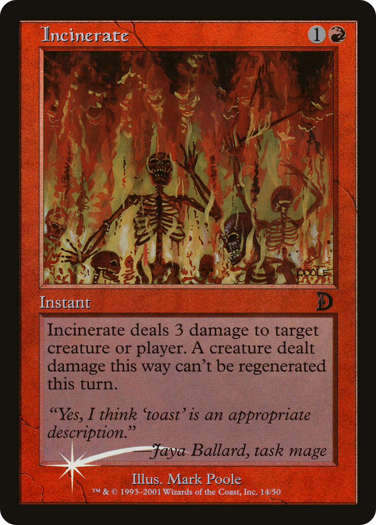 Incinerate  [Deckmasters] Foil