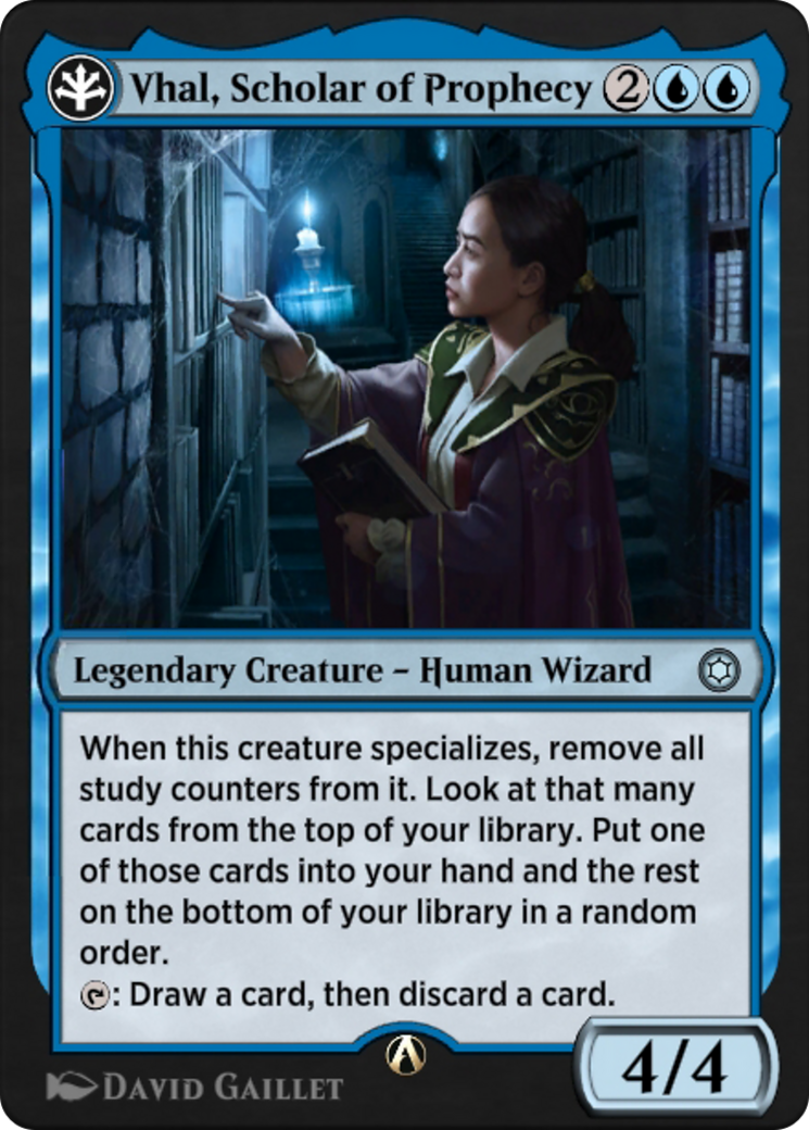 Vhal, Scholar of Prophecy  [Alchemy Horizons: Baldur's Gate]