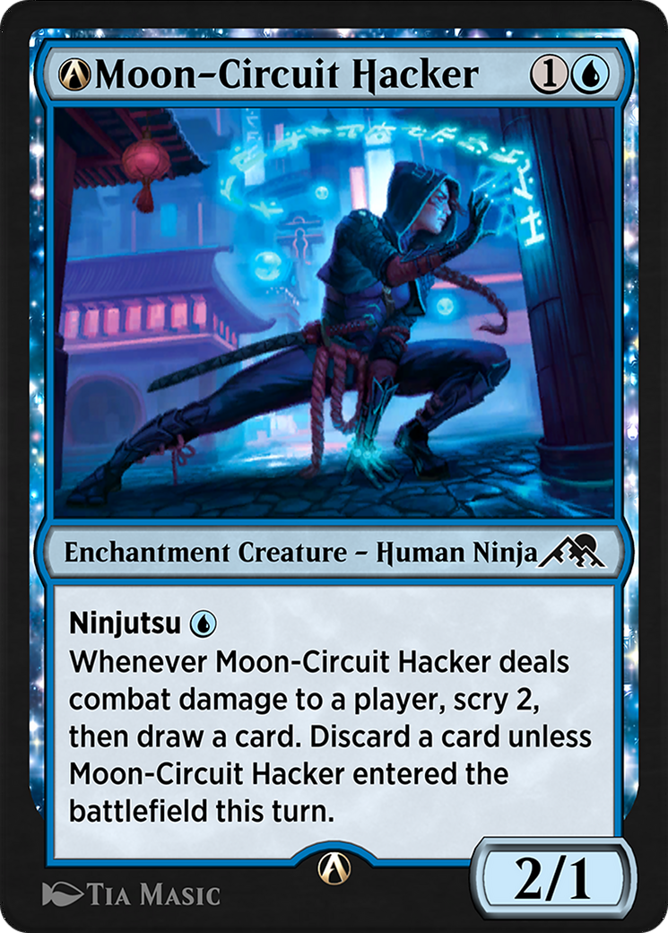 A-Moon-Circuit Hacker  [Kamigawa: Neon Dynasty]: (enchantment)