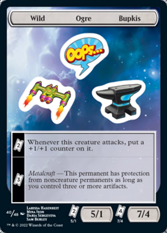 Wild Ogre Bupkis [Unfinity Stickers] Foil