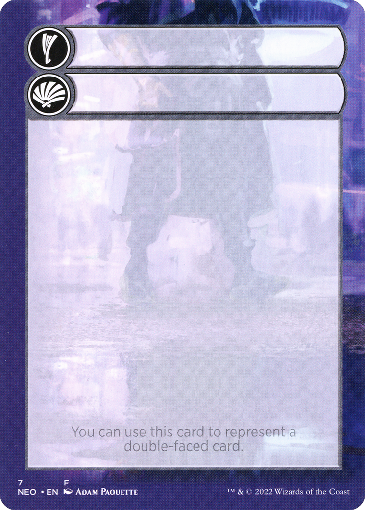 Double-Faced Substitute Card  [Kamigawa: Neon Dynasty Substitute Cards] (Borderless)
