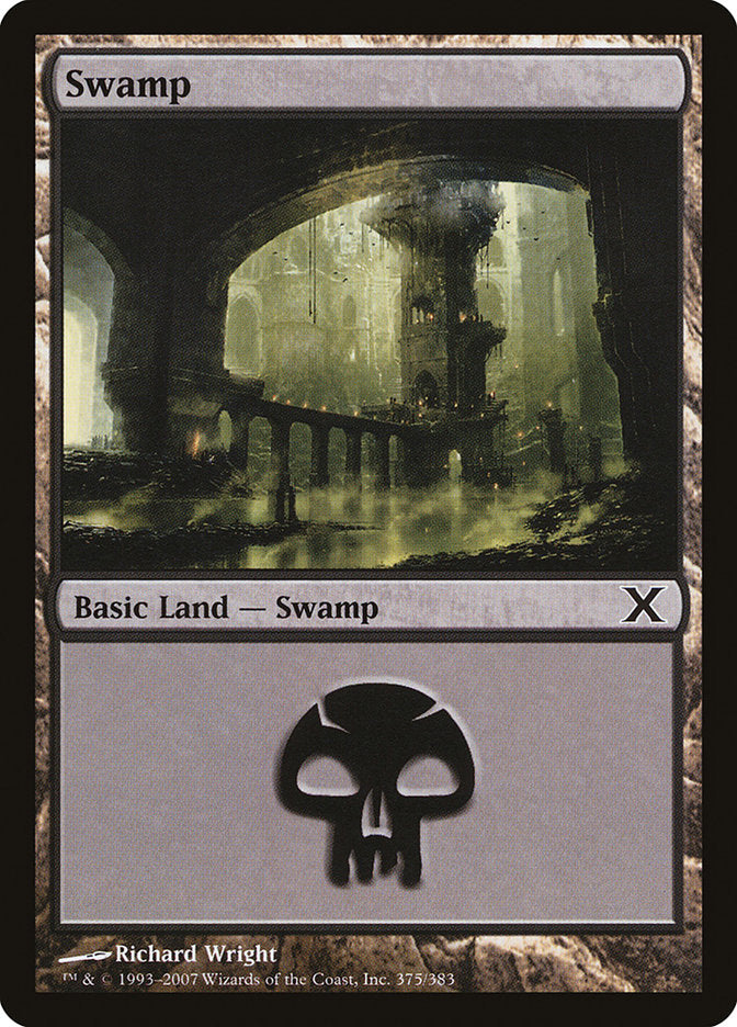 Swamp (375) [Tenth Edition] Foil