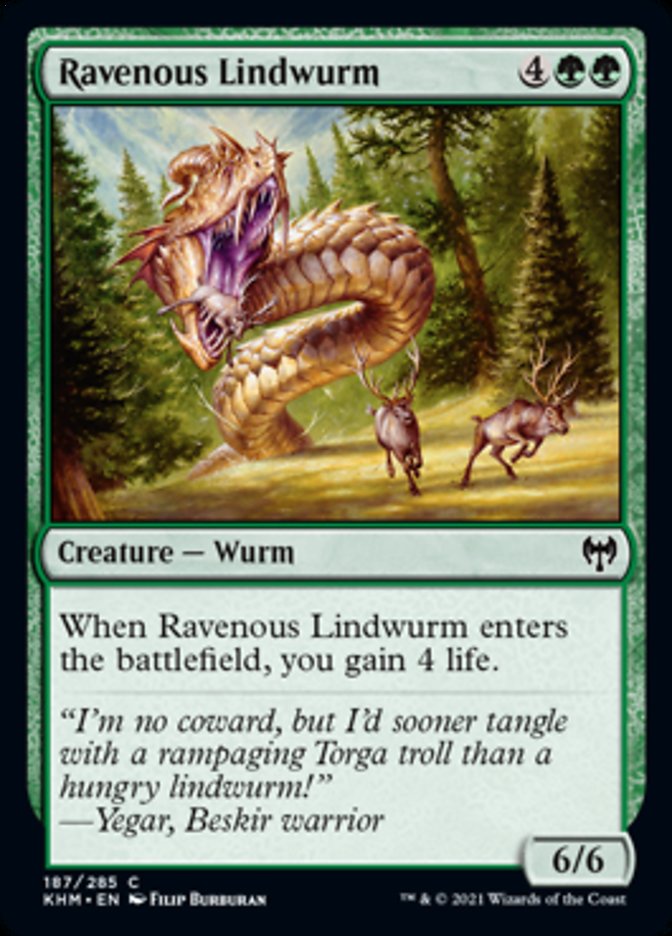 Ravenous Lindwurm [Kaldheim] Foil