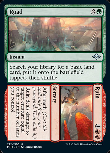 Road // Ruin [Modern Horizons 2] Foil
