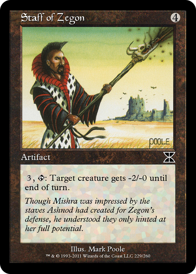 Staff of Zegon  [Masters Edition IV] Foil