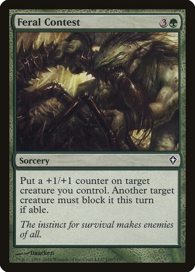 Feral Contest [Worldwake] Foil