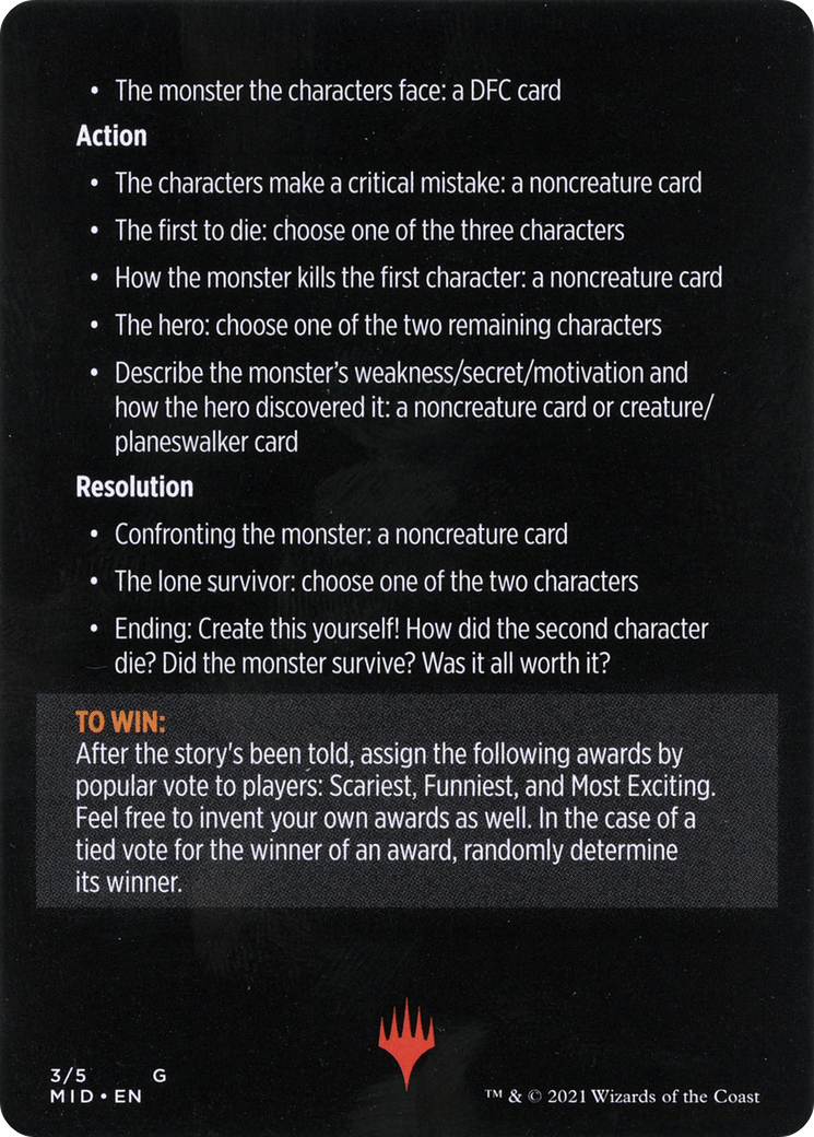 Into the Story: Horror Edition // Into the Story (cont'd)  [Innistrad: Midnight Hunt Minigames]