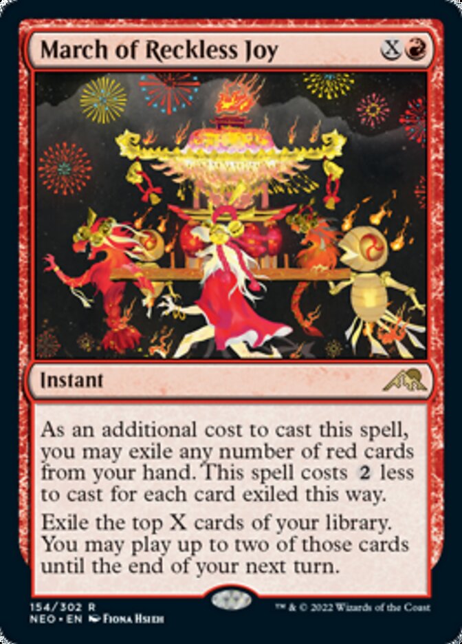 March of Reckless Joy [Kamigawa: Neon Dynasty] Foil